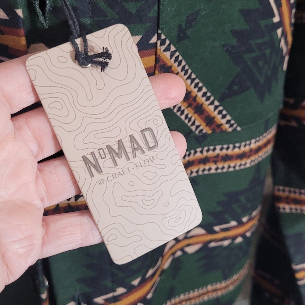Nomad Men’s L Aztec Button Up Shacket / NEW - Picture 3 of 6